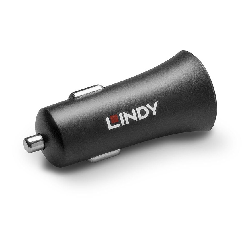 Lindy 73301 Single Port USB Type C PD Car Charger, 27W