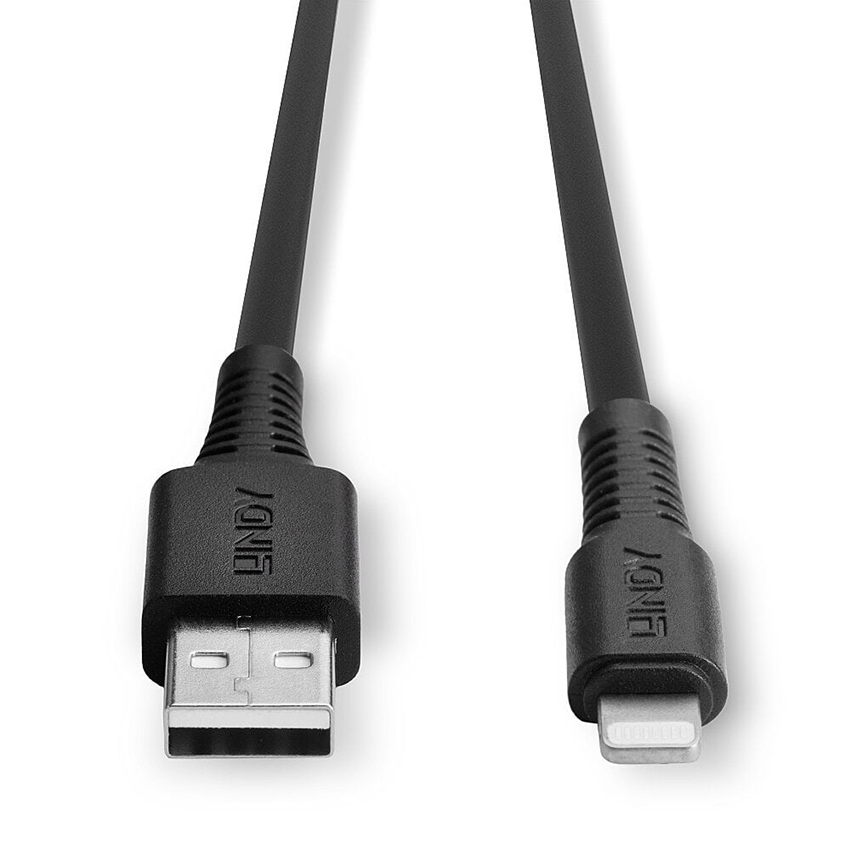Lindy 31322 3m USB to Lightning Cable, Black