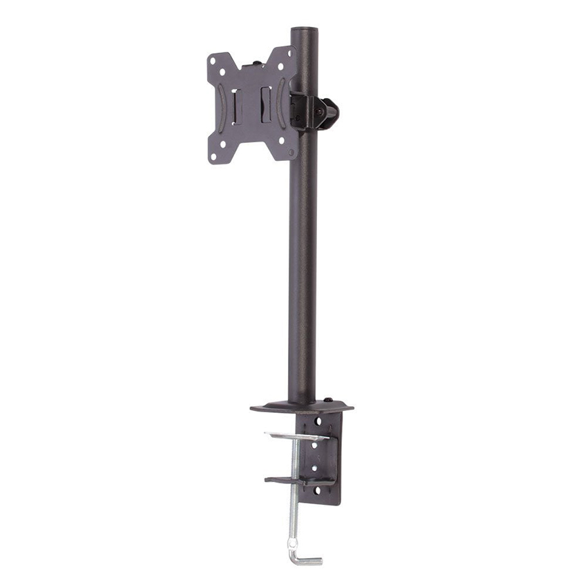 Lindy 40656 Single Display Short Bracket with Pole and Desk Clamp