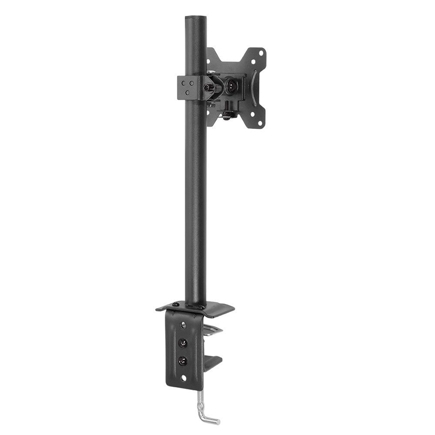 Lindy 40656 Single Display Short Bracket with Pole and Desk Clamp