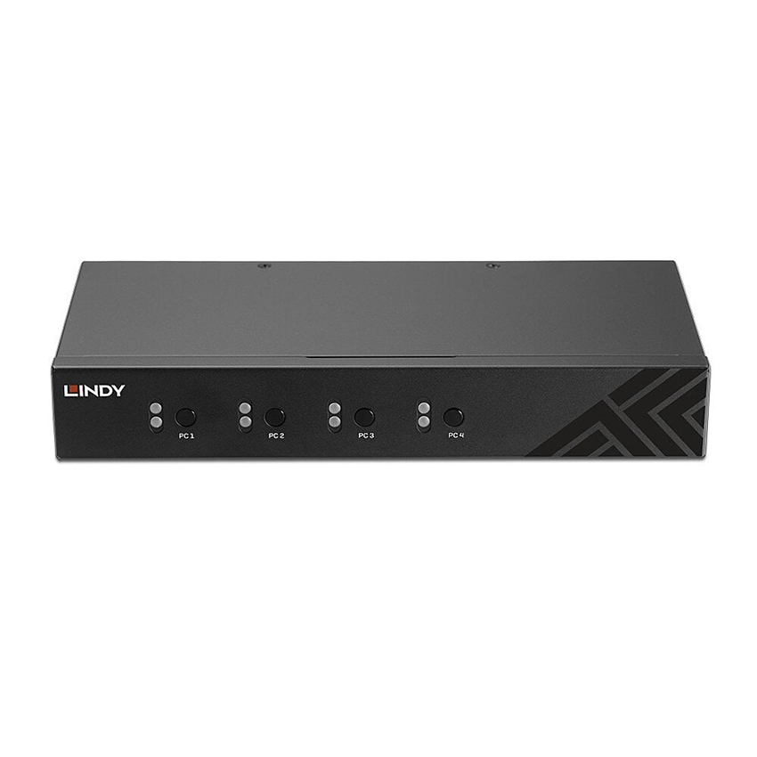 Lindy 32166 4 Port USB 2.0 & Audio KM Switch