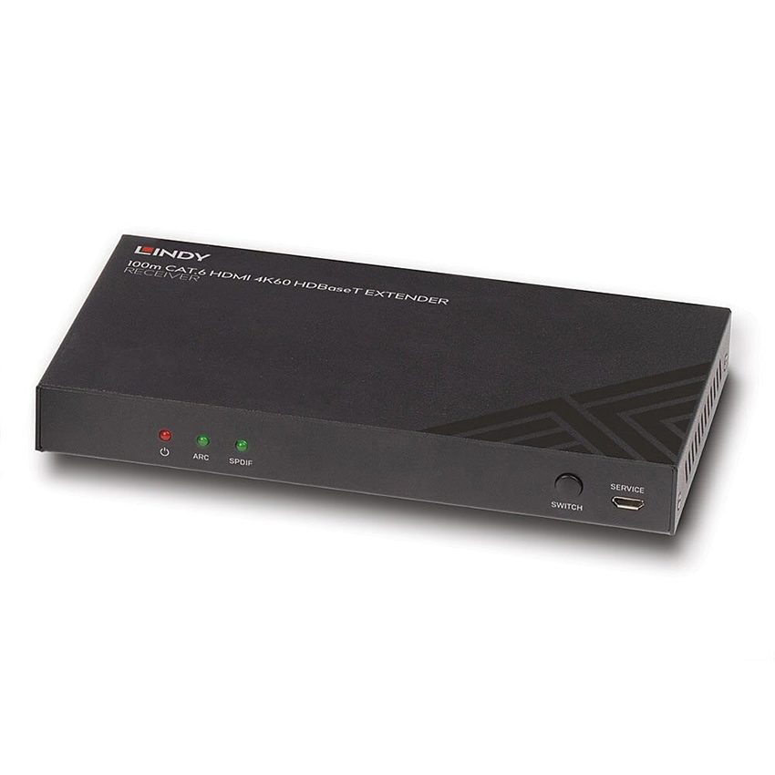 Lindy 38342 100m Cat.6 HDMI 4K60, Audio, IR & RS-232 HDBaseT Receiver