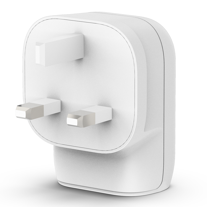 Belkin WCB007myWH BOOST CHARGE 37W -USB-C PD PPS USB-A Dual Wall Charger