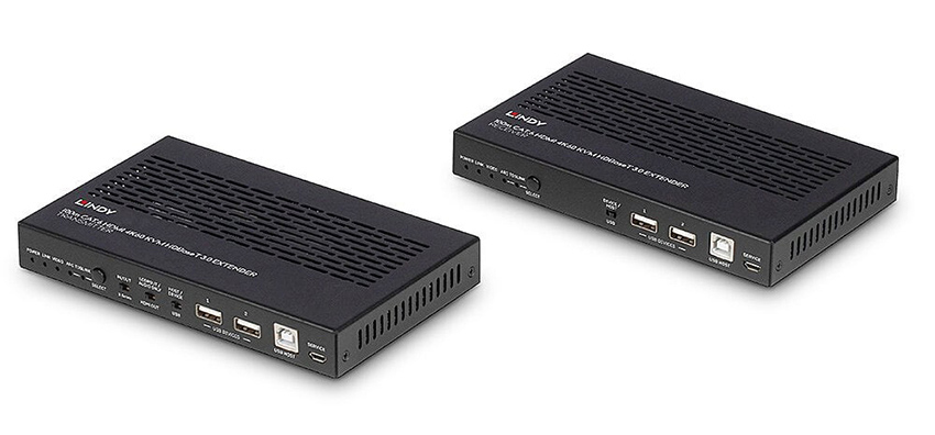 Lindy 38344 100m Cat.6A HDMI 4K60, Audio, IR & RS-232 HDBaseT 3.0 KVM Extender