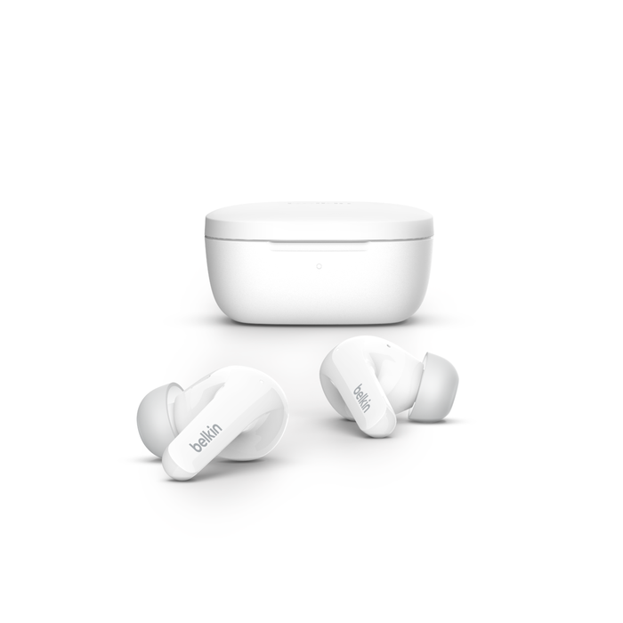 Belkin AUC006btWH SoundForm Flow Noise Cancelling Earbuds White