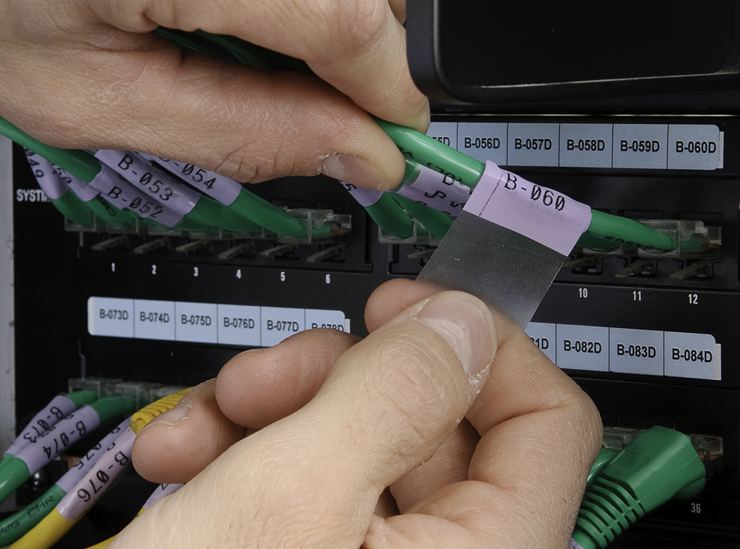 Brady B-427 White Self-laminating Vinyl Wire and Cable Labels