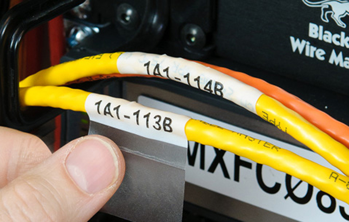 Brady B-427 Yellow Self-laminating Vinyl Wire and Cable Labels