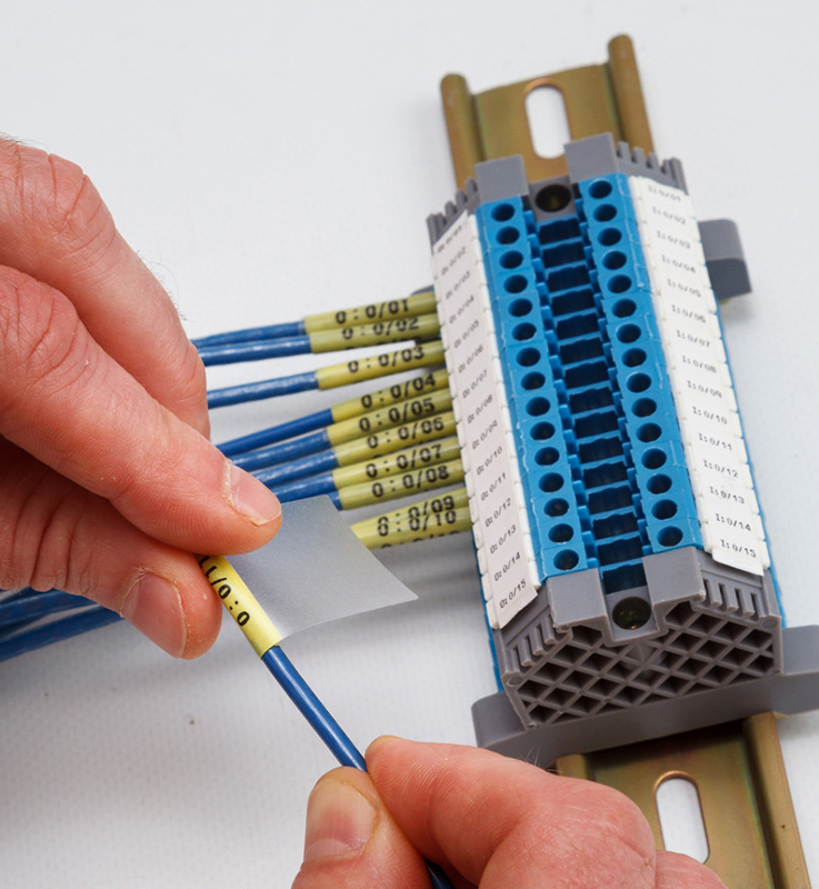 Brady B-427 Yellow Self-laminating Vinyl Wire and Cable Labels