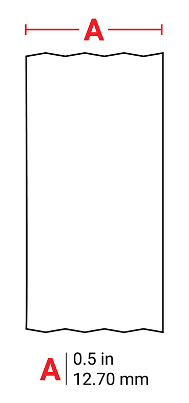 Brady B-595 M61C-500-595-WT Indoor Outdoor Vinyl Labels White