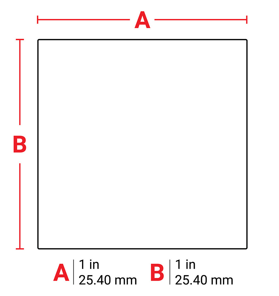 Brady B-494 Polyester labels - 25.40mm