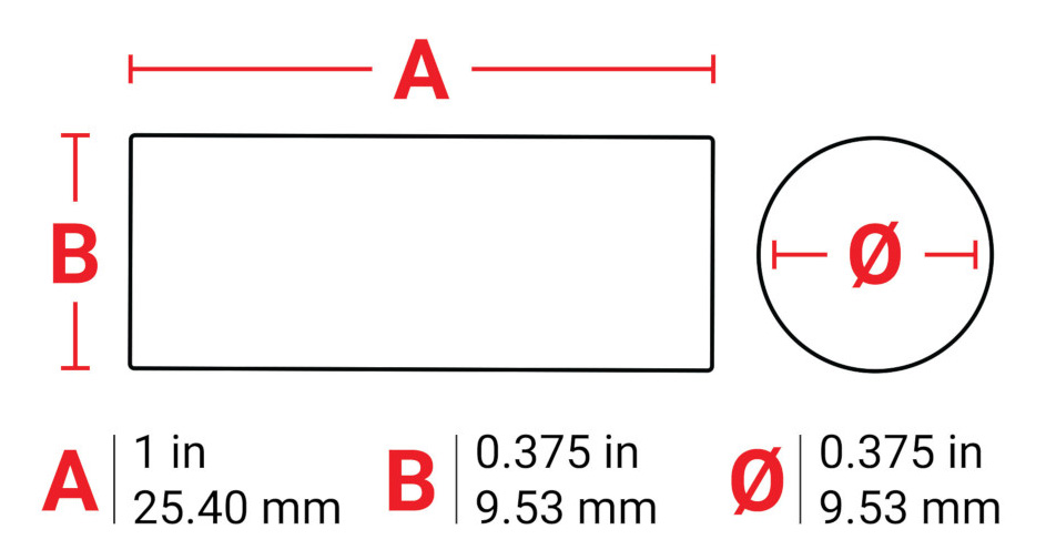 Brady B-494 Polyester labels - 9.53mm