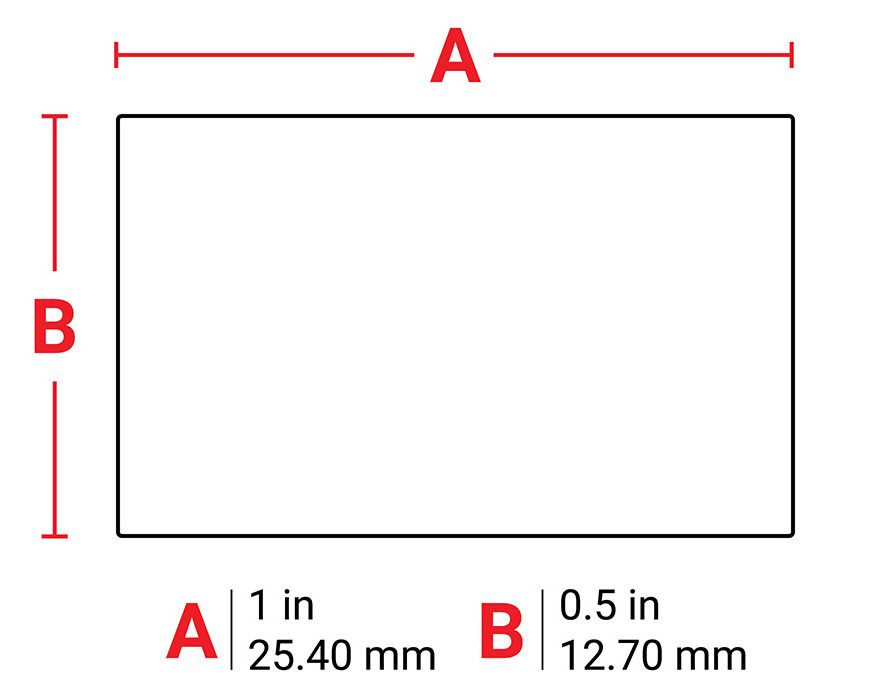 Brady B-494 Polyester labels - 12.70mm