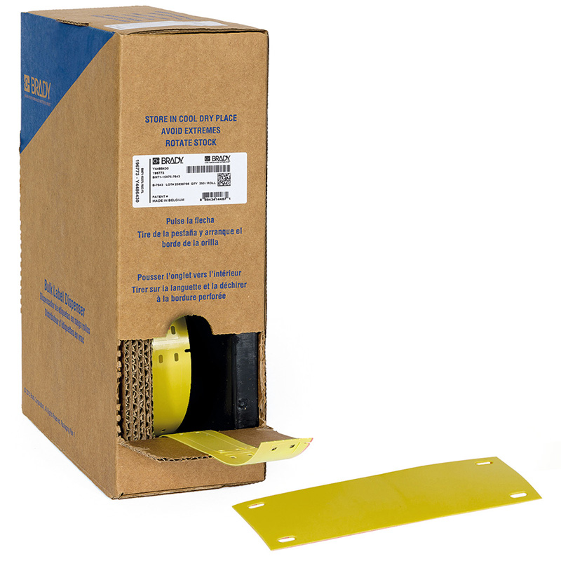 Brady B-7643 Polyester Tags Bulk - 25mm x 75mm