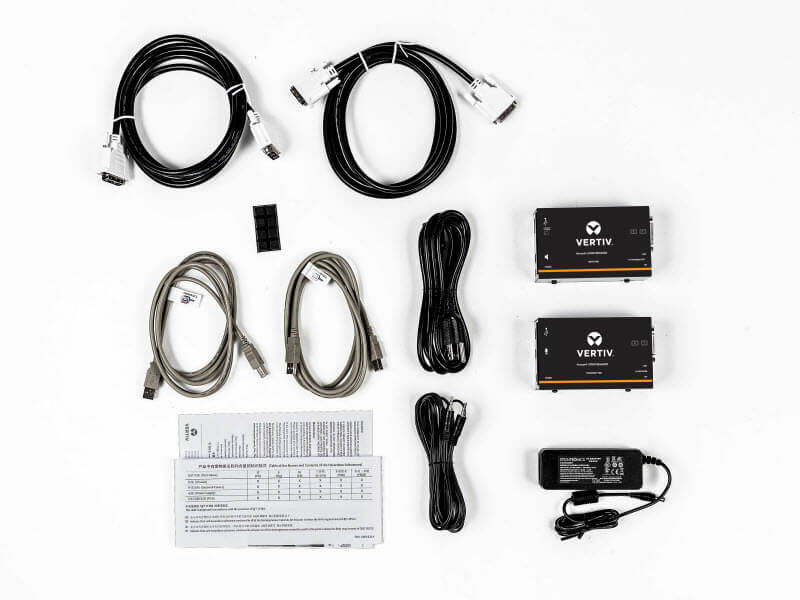 Vertiv Avocent LV4020P-201 Dual DVI KVM Extender Transmitter & Receiver