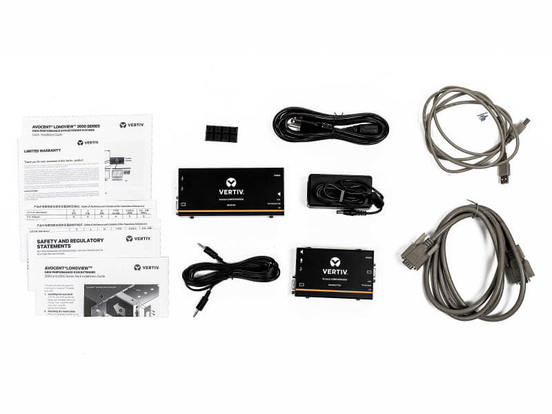 Vertiv Avocent LV3010P-201 Single VGA KVM Extender Transmitter & Receiver