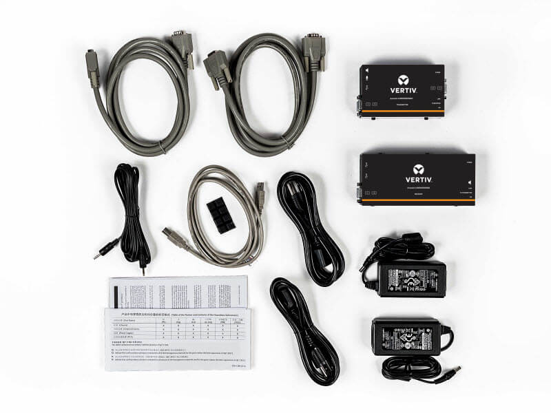 Vertiv Avocent LV3020P-201 Dual VGA KVM Extender Transmitter & Receiver