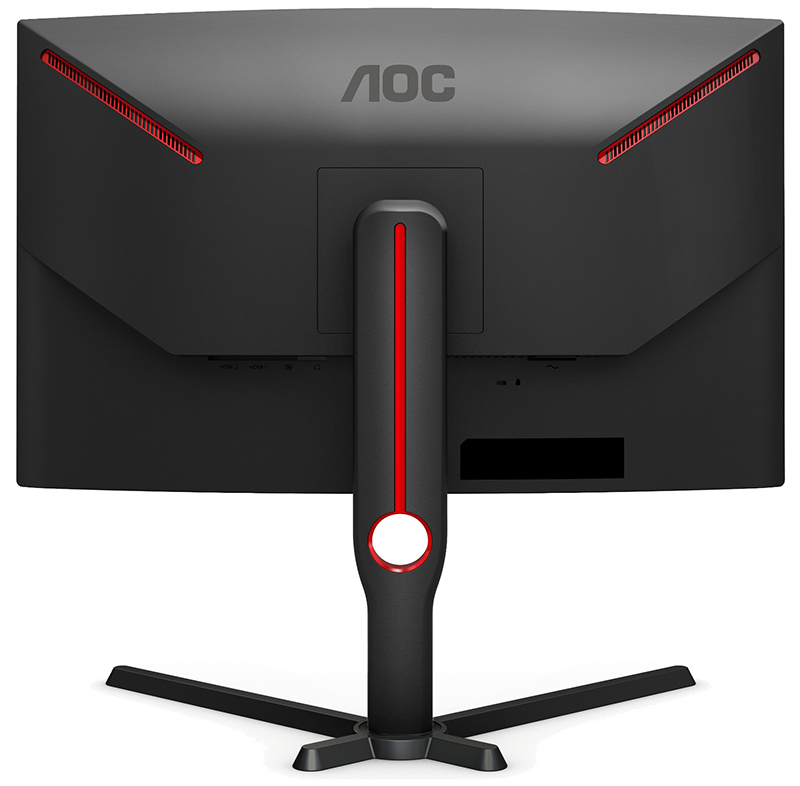 AOC CQ27G3SU/BK 27in Quad HD LED Curved Monitor 2560 X 1440 Pixels Black, Red