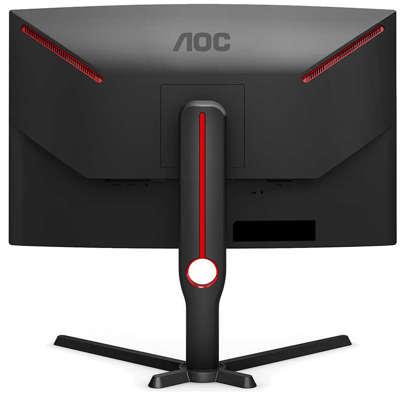 AOC C27G3U/BK 27in Full HD LED Curved Monitor 1920 X 1080 Pixels Black, Red