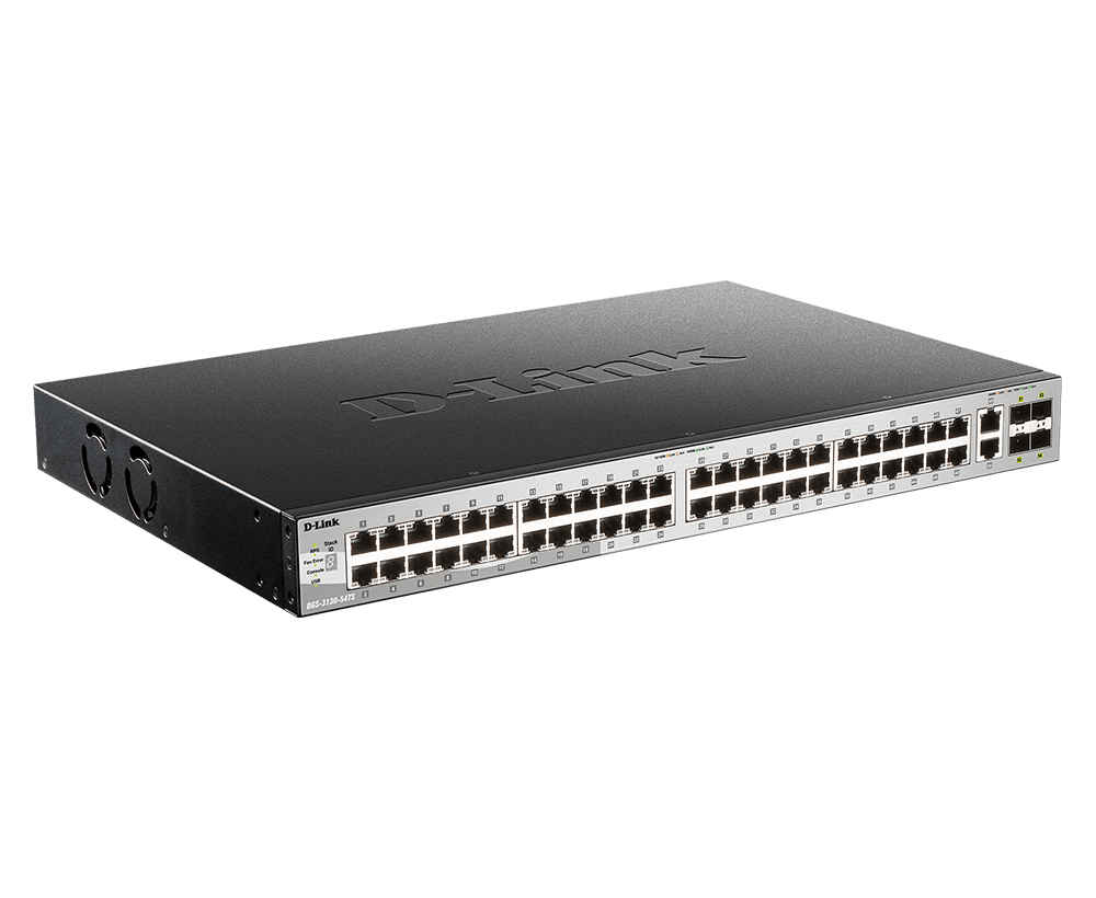 D-Link DGS-3130-54TS/B 48 ports Layer 3 Stackable Managed Gigabit Switch