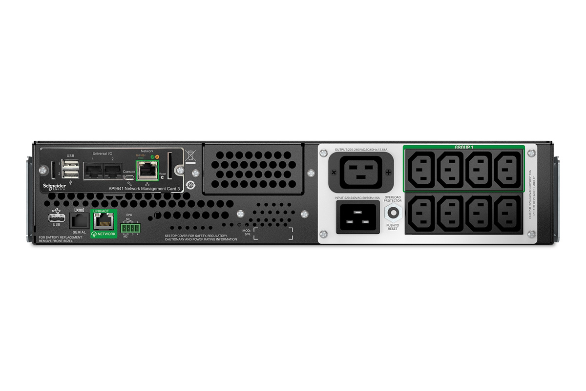 APC SMTL2200RMI2UCNC Line Interactive 2200VA Lithium-ion Rack 2U 230V Smart-UPS