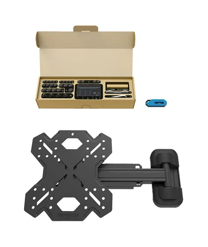 Neomounts WL40S-840BL12 Full Motion Wall Mount - Black