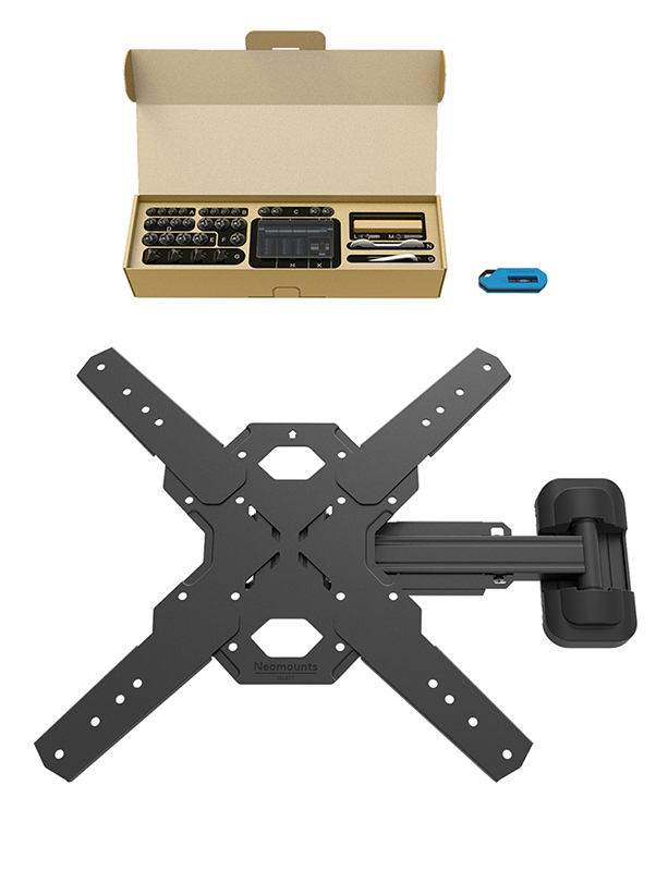 Neomounts WL40S-840BL14 Full Motion Wall Mount - Black