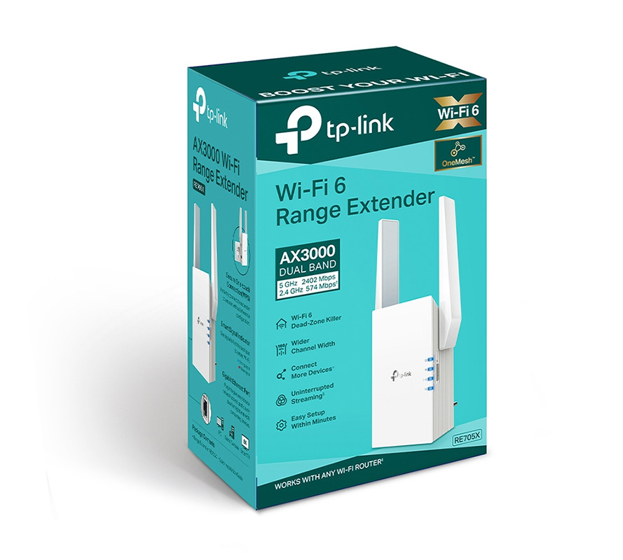 TP-Link RE705X AX3000 Mesh WiFi 6 Extender
