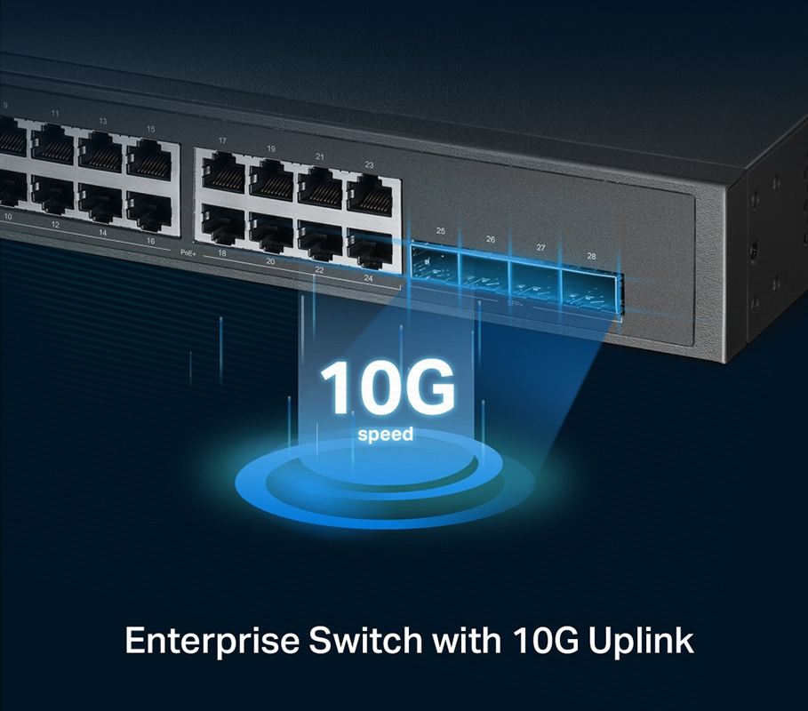 TP-Link TL-SG3428XPP-M2 JetStream 24-Port SFP+ L2+ Managed Switch