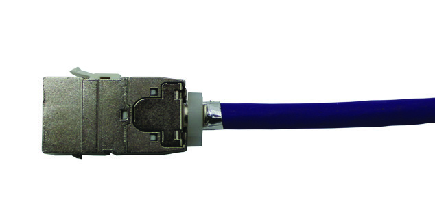 Molex Cat6A Shielded DataGate Jack 568A/B Universal Shutter - White