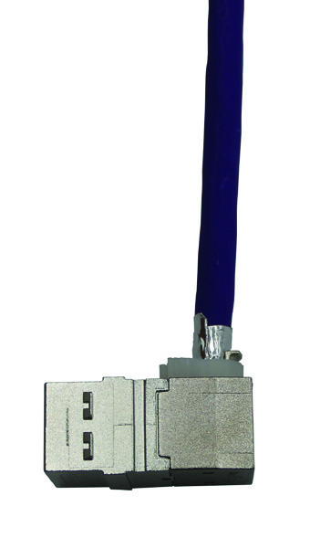 Molex Cat6A Shielded DataGate Jack 568A/B Universal Shutter - White