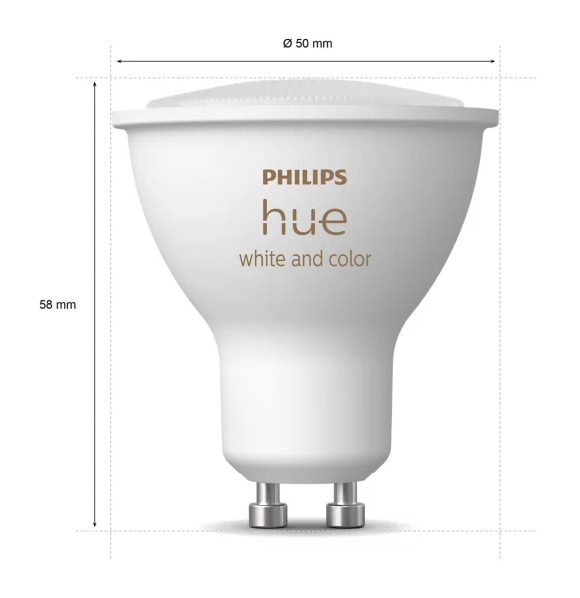 Philips Hue 929001953113 Starter kit: 3 GU10 smart spotlights & dimmer switch