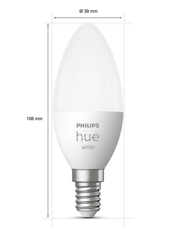 Philips Hue 929003021102 Candle - E14 smart bulb - (2-pack)