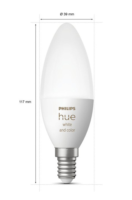 Philips Hue 929002294205 Candle - E14 smart bulb - (2-pack)