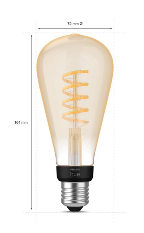 Philips Hue 929002477901 ST72 Edison - E27 smart bulb