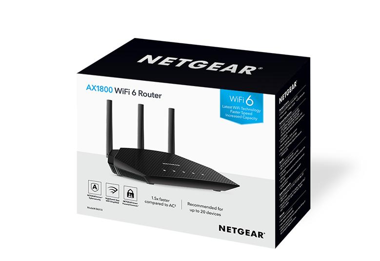 Netgear RAX10-100EUS 4-Stream Dual-Band WiFi 6 Router