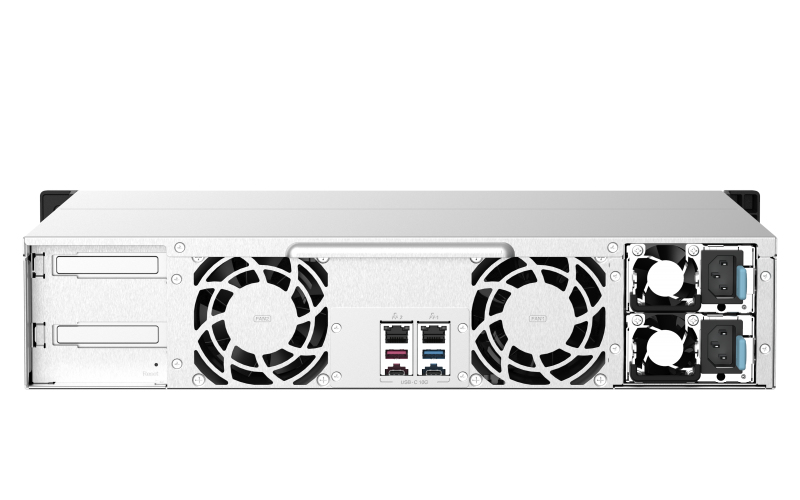 QNAP TS-1273AU-RP-8G NAS storage server Rack 2U Ethernet LAN Aluminium, Black V1500B