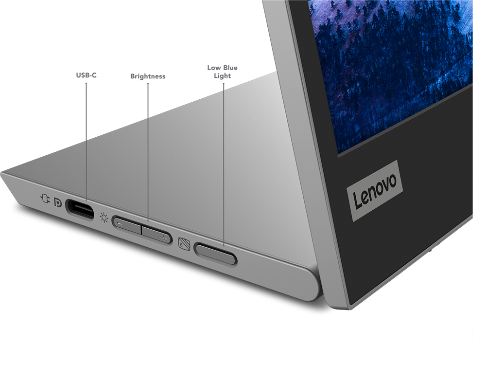 Lenovo 66E4UAC1WL L15 LED display 39.6 cm (15.6in) 1920 x 1080 pixels HD Black, Grey