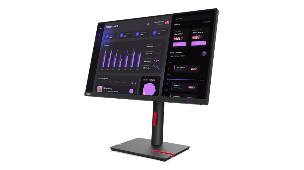 Lenovo 63CFMATXUK ThinkVision T24i-30 LED display 60.5cm(23.8in) 1920x1080 pixels HD