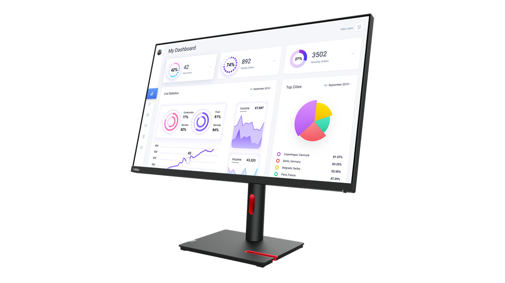 Lenovo 63D2GAT1UK ThinkVision T32p-30 LED display 80 cm (31.5in) 3840 x 2160 pixels