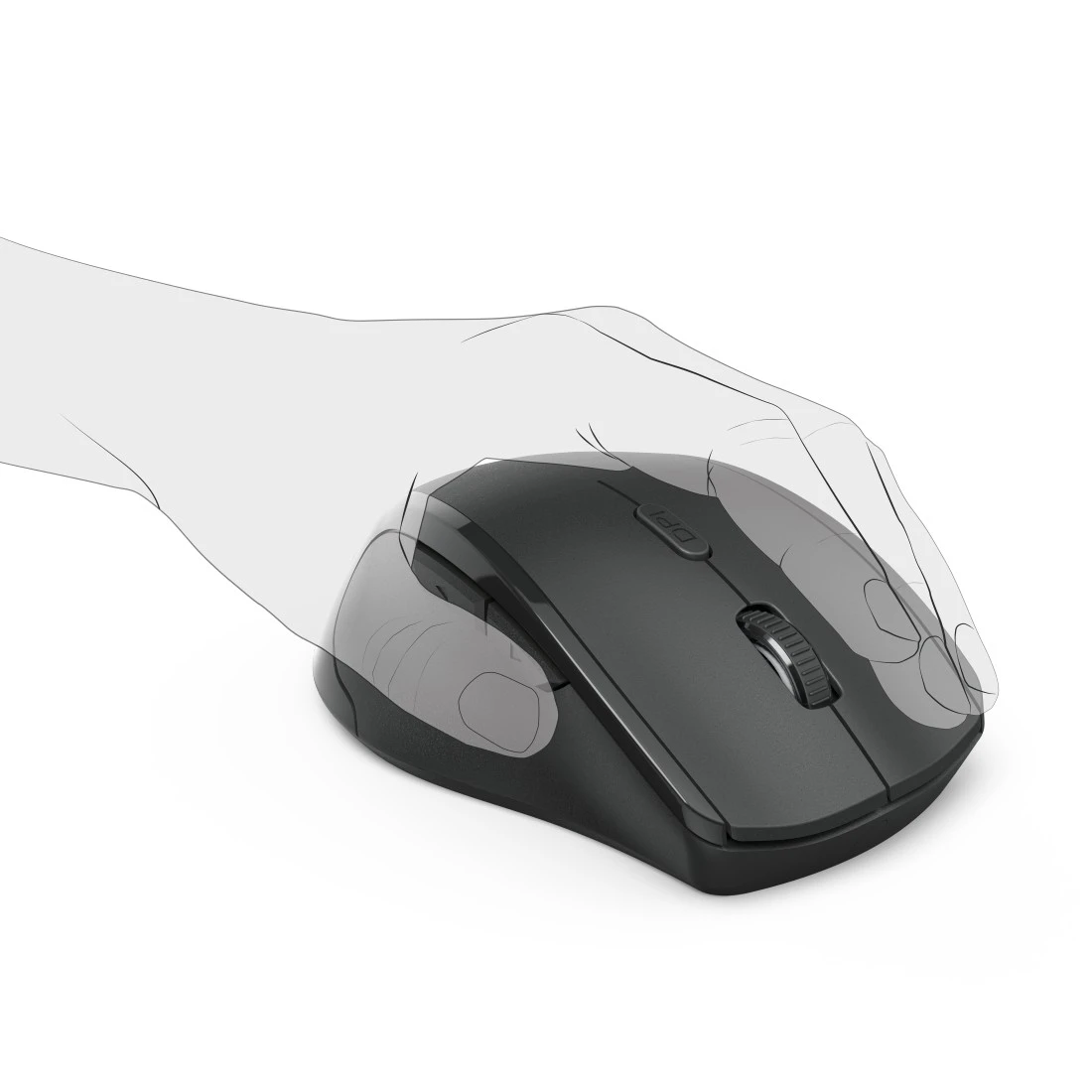 Hama 00182645 Riano Left-handed Mouse, black