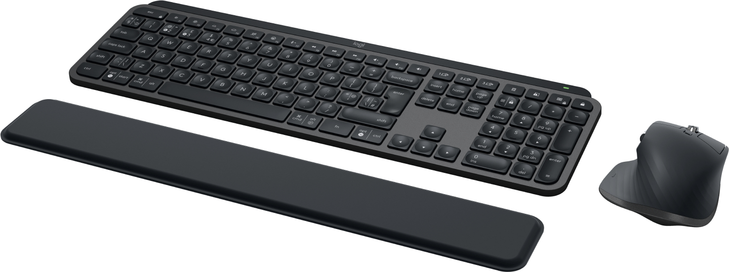 Logitech 920-011613 MX Keys S Combo, MX Master 3S, MX Keys S and MX Palm Rest, Graphite