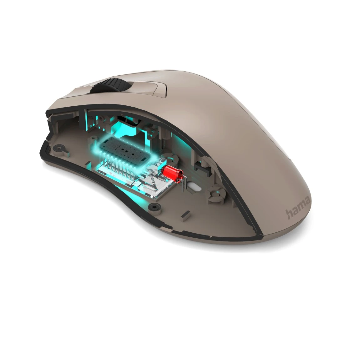 Hama 00173019 MW-900 V2 7-Button Laser Wireless Mouse, beige