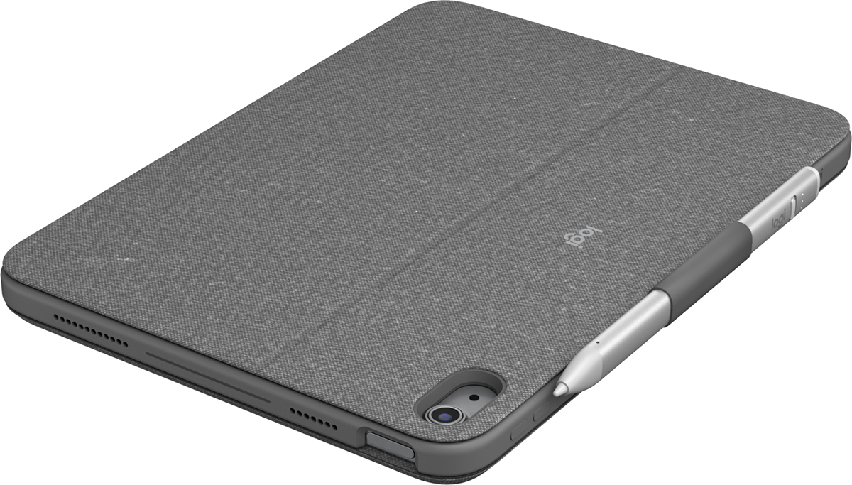 Logitech 920-011441 Combo Touch For iPAD, (7th, 8th, 9th & 10th gen) - OxFord Grey 