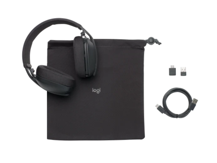 Logitech 981-001126 Zone Vibe 125, Lightweight, Wireless Headphones with USB receiver