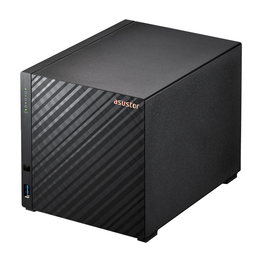 Asustor AS1104T 4 bay NAS, Realtek RTD1296, Quad-Core, 1GB, 2.5GbE x1, USB3.2 Gen1 x2