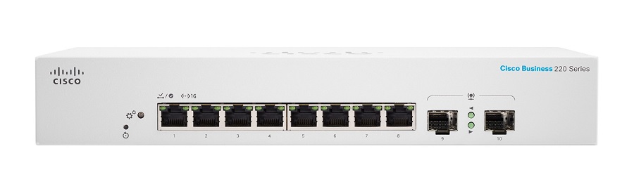 Cisco Business 220 CBS220-8T-E-2G 8 Ports Layer 2 Ethernet Switch
