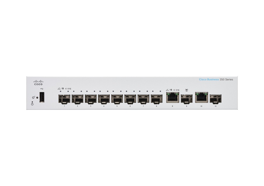 Cisco Business 350 CBS350-8S-E-2G 8 Ports Layer 3 SFP Switch