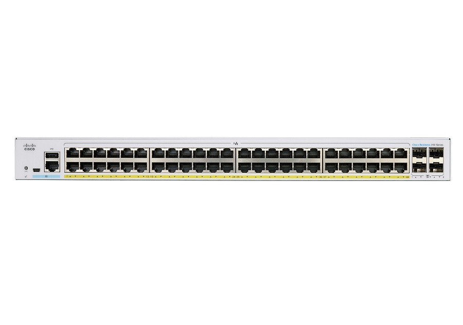 Cisco 350 CBS350-48FP-4X 48 Ports Layer 3 PoE Switch - 740 W PoE Budget