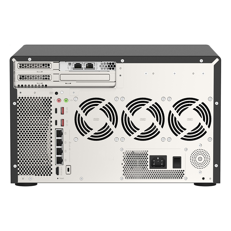 QNAP TVS-h1288X-W1250-16G 6-core 4.7 GHz 16GB 12 Bay Tower NAS