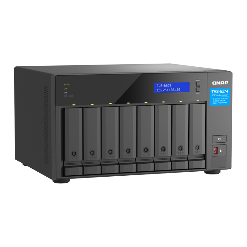 QNAP TVS-h874-i7-32G 12-core 32 GB 8 Bay Desktop NAS